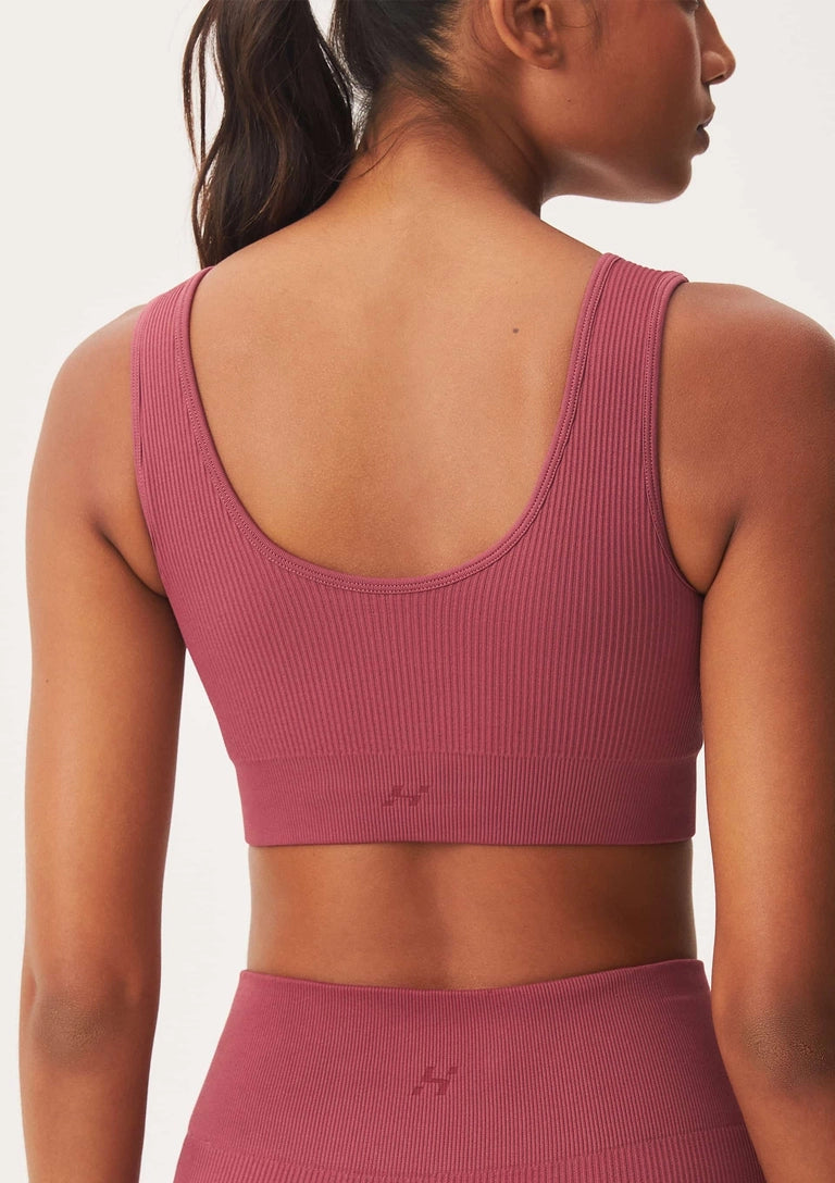 top esportivo canelado sem costura