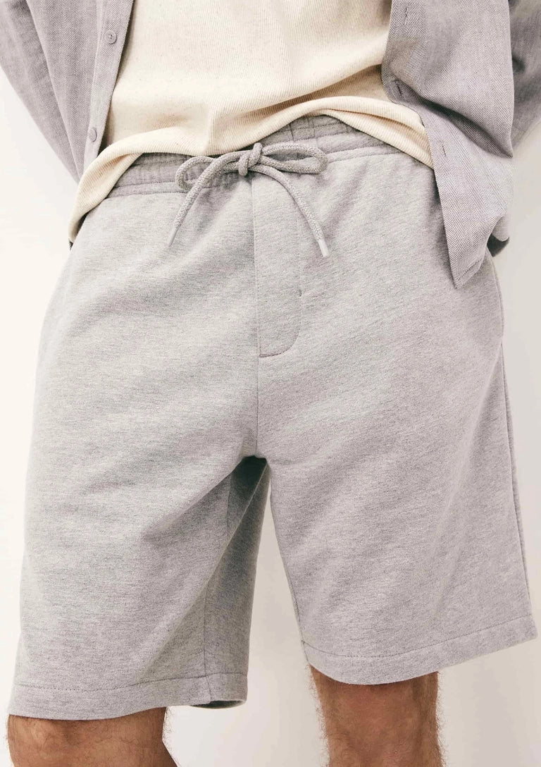 Bermuda masculina reta em moletom