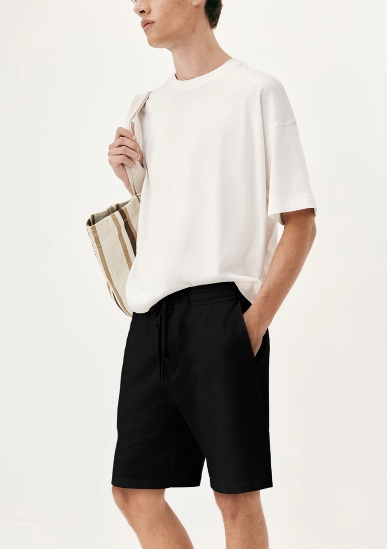 Bermuda masculina reta em moletom