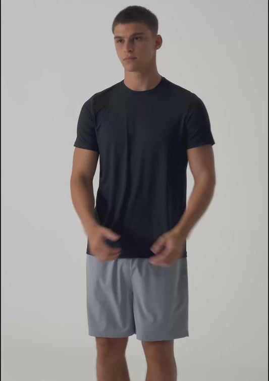 Camiseta esportiva masculina manga curta pace